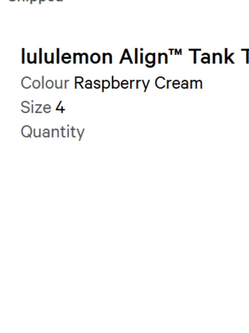 lululemon Align™ Tank Top - Raspberry Cream - Size 4 - Picture 4 of 4